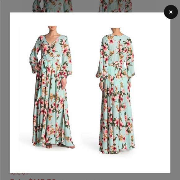 Meghan LA Dresses & Skirts - Megan LA maxi wrap dress Meghan LA Dresses & Skirts - Megan LA maxi wrap dress